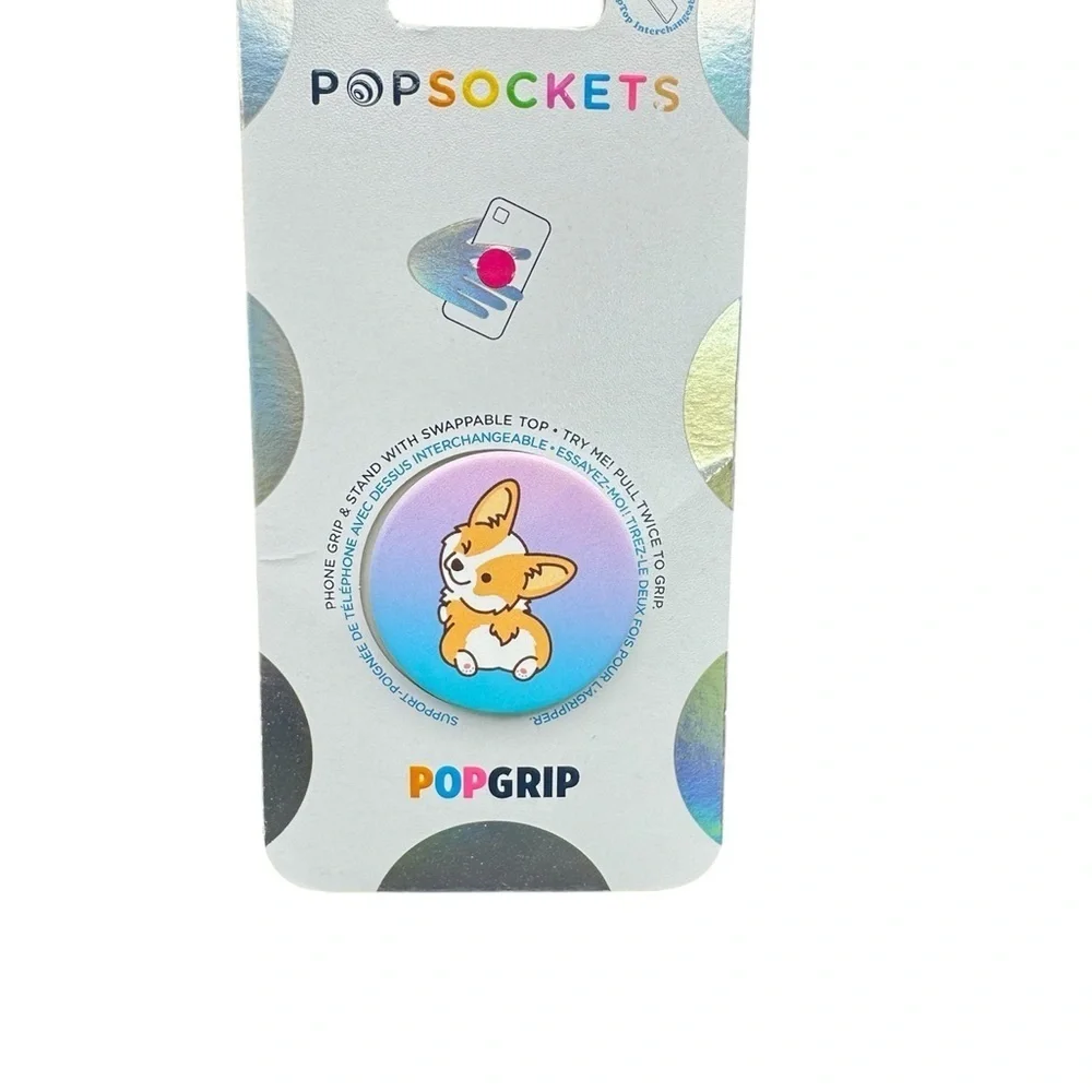 5/$25 PopSocket Corgi Phone Grip - Multicolor